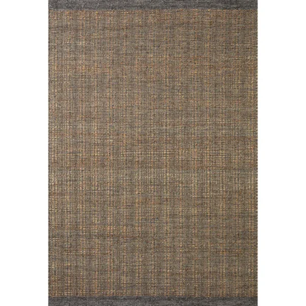 Jean Stoffer x Loloi 2'6" 9'9" Charcoal/Natural Cornwall CRN-01 Runner Area Rug