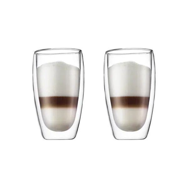 Bodum Pavina Double Wall Glass, 15 oz - 2 count