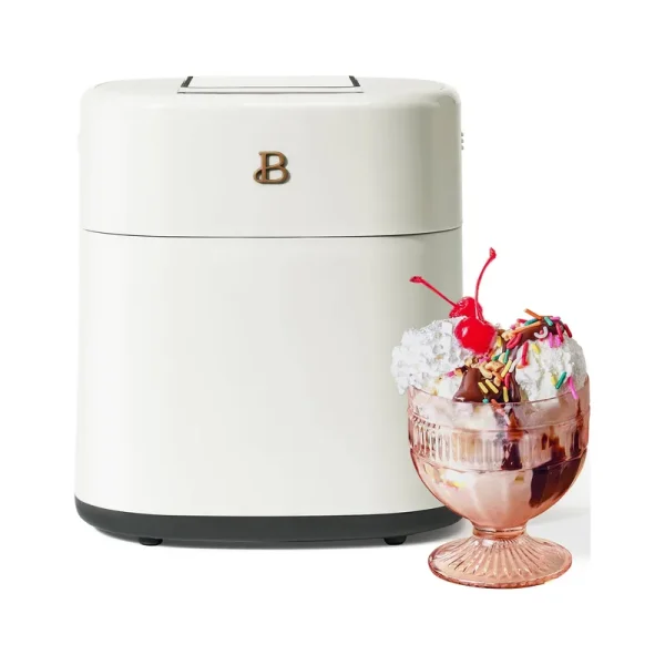 Beautiful 1.5 qt Ice Cream Maker with Touch Activated Display, White Icing by Drew Barrymore