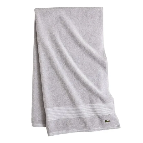 Lacoste Heritage Antimicrobial Bath Towel - Micro Chip