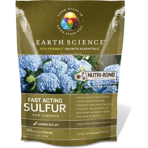 Earth Science 2.5 lb. 500 Sq. ft. Coverage Fast Acting Sulfur