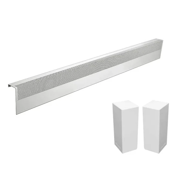 Basic Series 6 ft. Galvanized Steel Easy Slip-On Baseboard Heater Cove