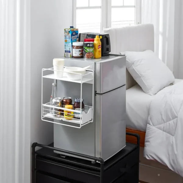 DormCo Suprima Magnetic Fridge Sliding Shelf White