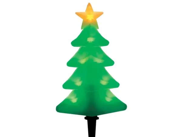 GE Staybright 4-Marker Multicolor Christmas Tree Christmas Pathway Markers 72238LO