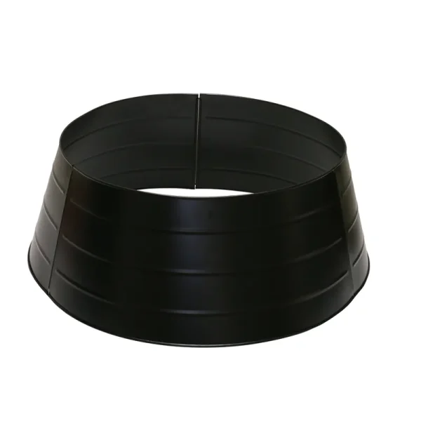 27 inch Black Iron Christmas Tree Collar by Ashland-Christmas Decorations, Size: 27" x 22" x 10"