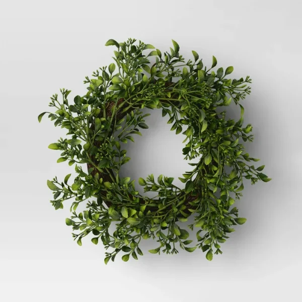 Boxwood Mini Wreath Green - Threshold
