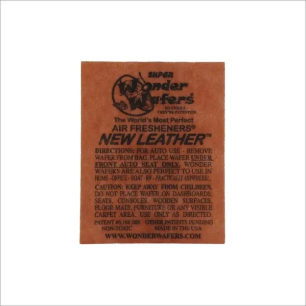 Wonder Wafers Air Fresheners 50ct Individually Wrapped New Leather Fragrance