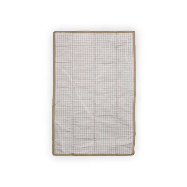 Little Unicorn Outdoor Blanket - Beige Buffalo Check 5x7