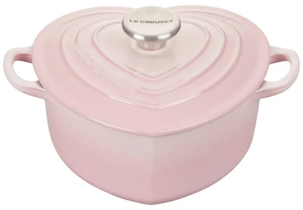 Le Creuset 2 Quart Shell Pink Heart Cocotte