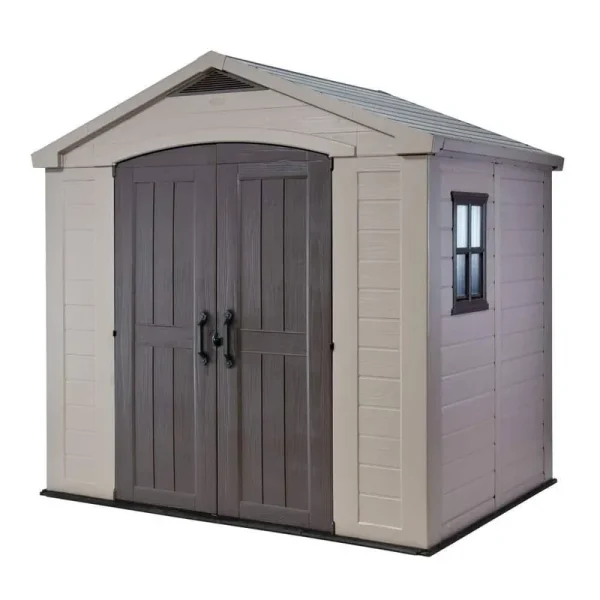Keter Factor 8 ft. W x 6 ft. D Resin Storage Shed