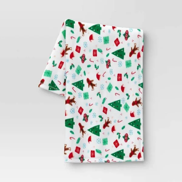Wondershop Holiday Plush Christmas White Throw Blanket | Target