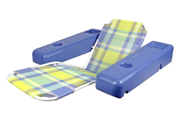 Poolmaster Caribbean Plaid Swimming Pool Lounge Float