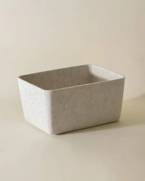 SortJoy Sculpted Wide Bin Stone - Each