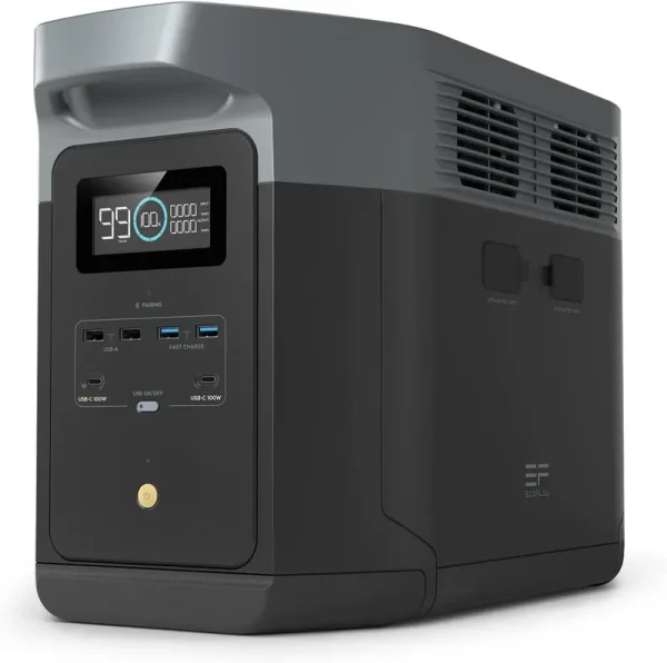 Ecoflow Portable Power Station DELTA 2 Max, 1260wh Capacity LFP Battery, Full Charge in 1 Hr, Solar Generator for Home Backup Power Camping RV(Solar Panel Optional)