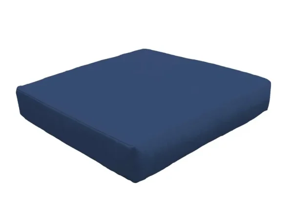 TK Classics Cover for Ottoman Cushions 6 Inches Thick in Navy