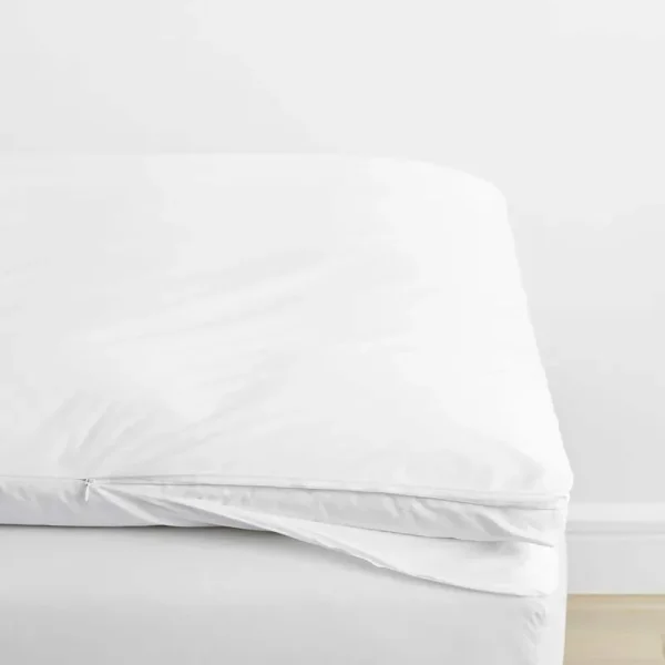 Company Cotton Percale White Cotton Twin Featherbed Cover