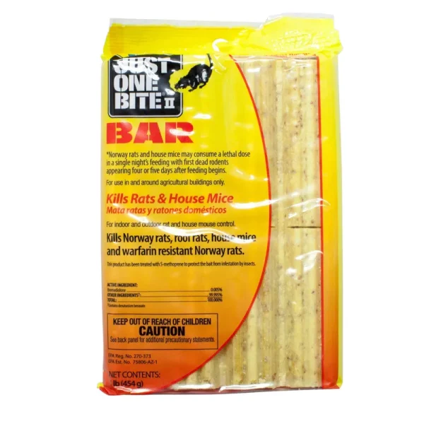 Just One Bite II Rat & Mouse Killer - 8 pack, 16 oz bars