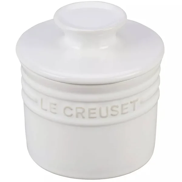 Le Creuset Butter Crock - White