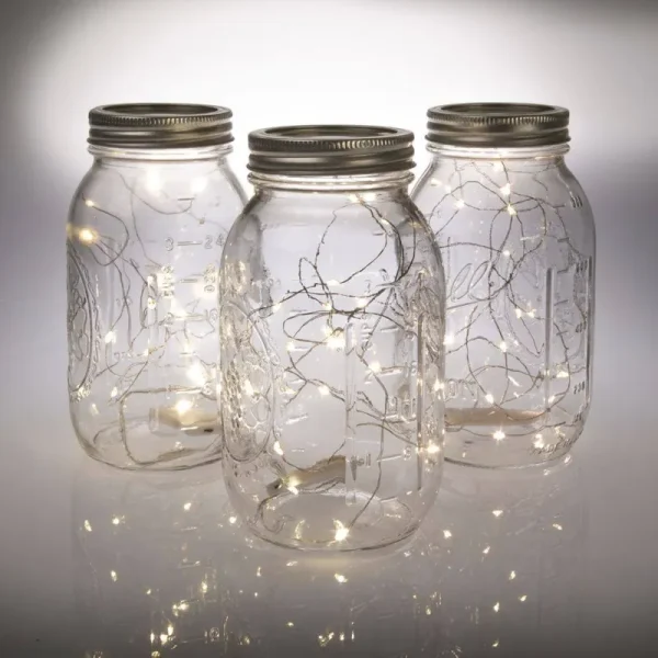 Fun Express Mason Jar & Fairy Lights Table Centerpiece Kit Makes 12