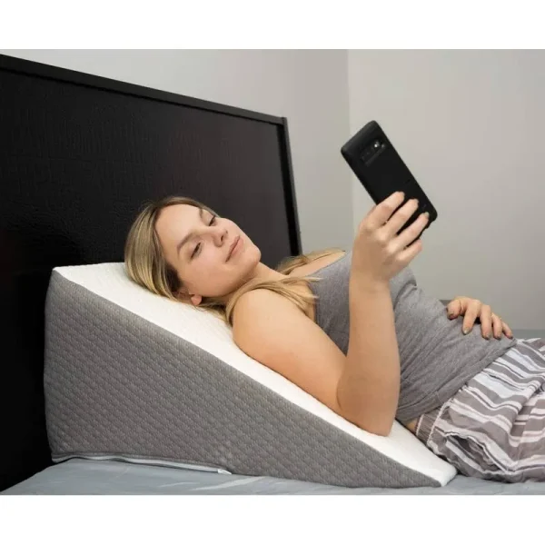 Kolbs Bed Wedge Pillow | Chic Jacquard Cover | Wedge Pillow for Sleeping and Acid Reflux, Heartburn, Gerd