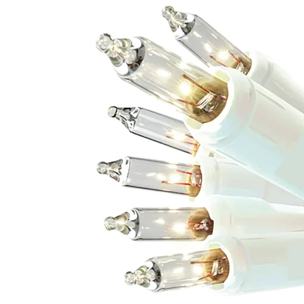 GE on 100-Count 20.6-ft Clear White Incandescent Plug-In Christmas String Lights