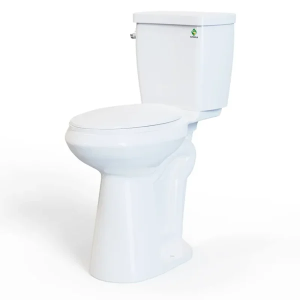 Superflo HT-140 21-Inch Height Extra Tall Toilet for Bathrooms, Elongated Toilet Seat,