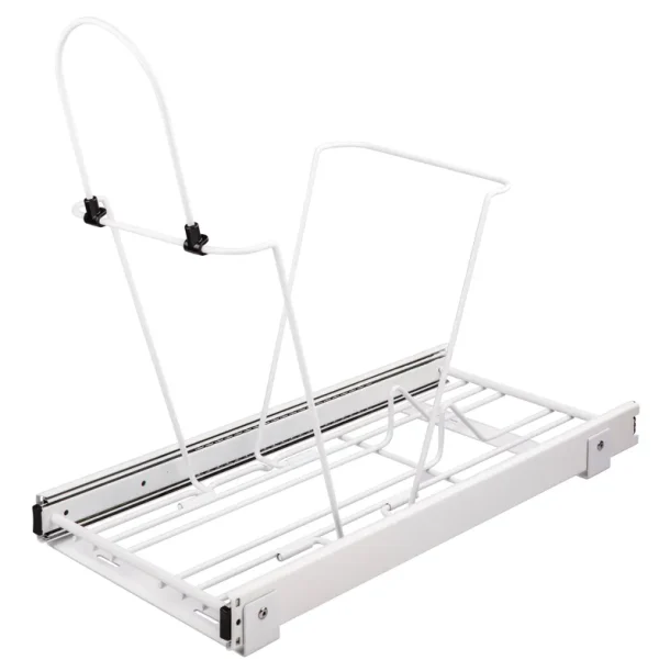 Hardware Resources Can-Ebmsw-R Pullout Waste Container System, White