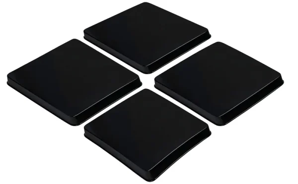 Reston Lloyd G-105-B Black - Economy Gas Burner Cover - Set of 4