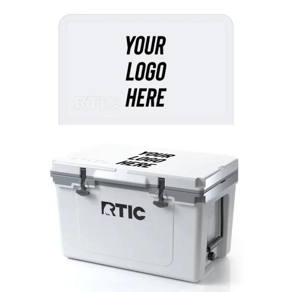 RTIC 52 Quart Ultra-Light Hard Cooler White Grey Lightweight Heavy Duty Rope Handles T-Latch Closure
