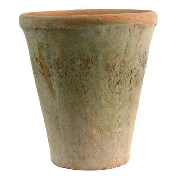 HomArt Rustic Terra Cotta Rose Pot Medium Antique Red 1-Count