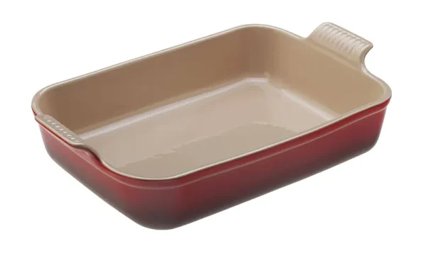 Le Creuset 2.5-Qt. Heritage Stoneware Rectangular Dish - Cerise