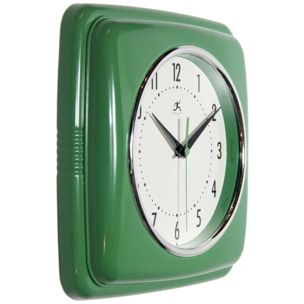 Orrwell Square Wall Clock Color: Light Green