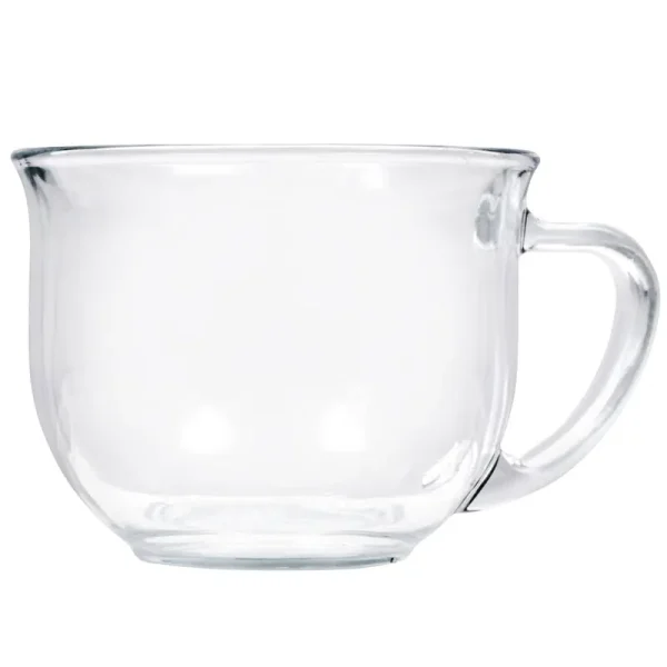 Greenbrier 1 x Large Clear Coffee, Tea or Soup Mug, 18 oz