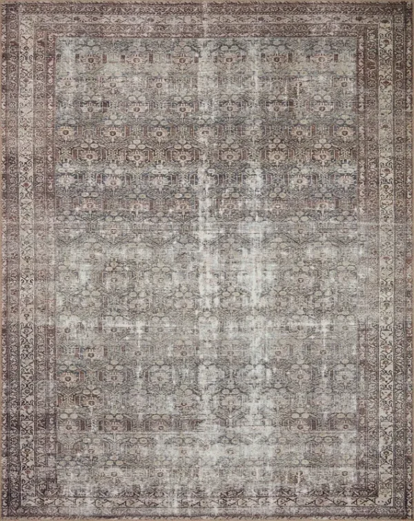 Amber Lewis x Loloi 10'0" 14'0" Moss/Bark Large Georgie GER-10 Area Rug