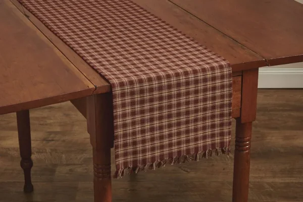 Park Designs Sturbridge Table Runner - 36"L - Wine