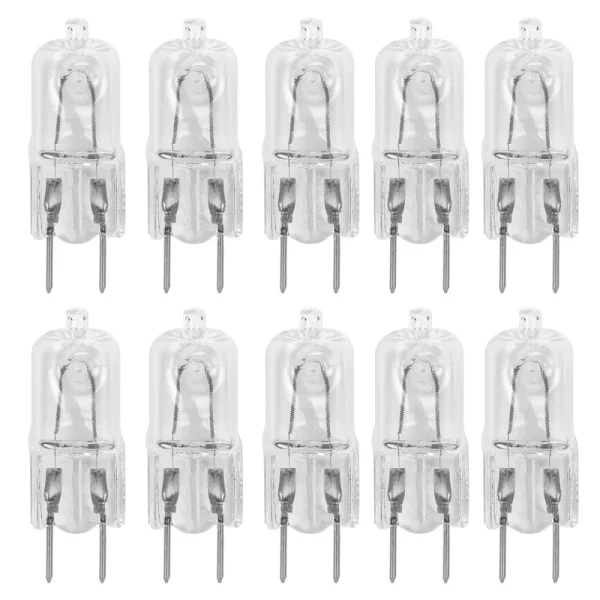 12Vmonster 10 Pack G8 20watt 120V Halogen Light Bulbs JCD Type 110V 130V 20W T4