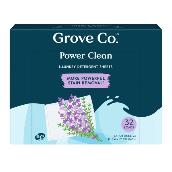 Grove Co. Laundry Detergent Sheets - Lavender - 6.7oz/32ct