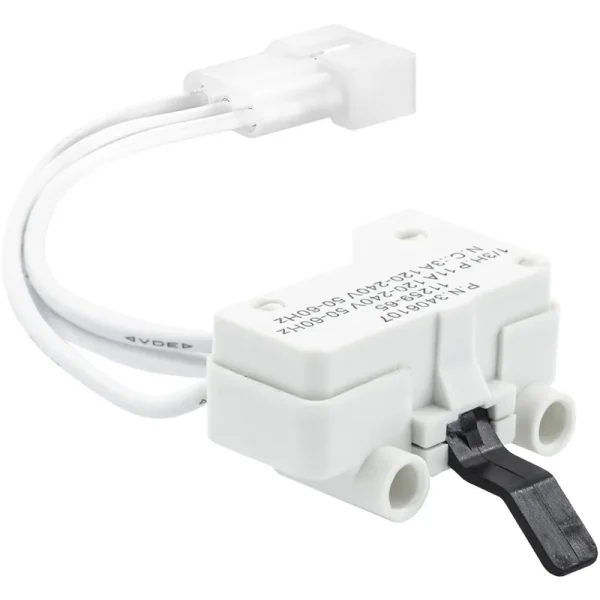 3406107 Dryer Door Switch Replacement Part by Blue Stars - Exact Fit for Whirlpool & Kenmore Dryer
