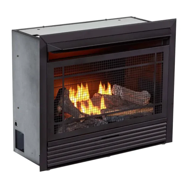 Duluth Forge Dual Fuel Ventless GAS Fireplace Insert - 26,000 BTU, Remote Control FDF300R