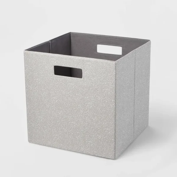 13" x 13" Fabric Bin Gray - Brightroom