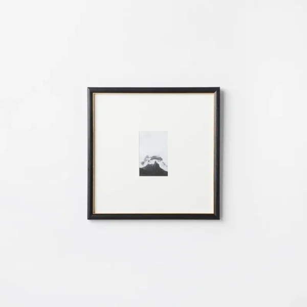 15" x 15" Matted to 4" x 6" Gallery Wall Frame Black/Brass - Threshold Designed with Studio McGee