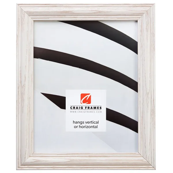 Craig Frames Wiltshire 440, Traditional Whitewash Hardwood Picture Frame, 16x24 inch