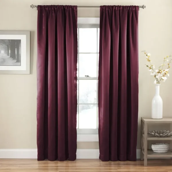Eclipse Tricia Rod Pocket Panel Room Darkening Thermapanel Sangria
