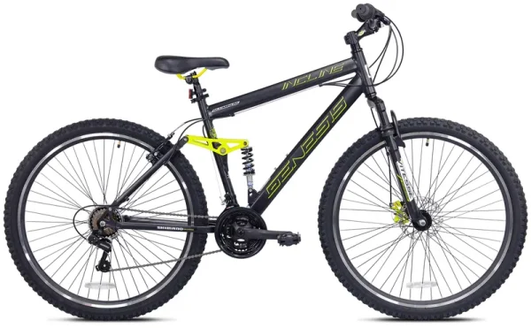 29" Incline Men'S Mountain Bike, Black/Yellow