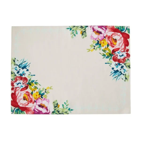 The Pioneer Woman Sweet Romance Placemat, Multi-Color, 14 inch x 19 inch, Size: 14 x 19