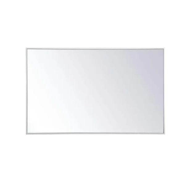 Elegant Furniture Large Rectangle White Modern Mirror (48 in. H x 30 in. W)