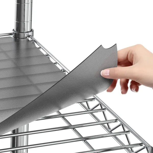 Shelf Liners for Wire Shelf Liner Set of 4 - Graphite (14-Inch-By-36-Inch)