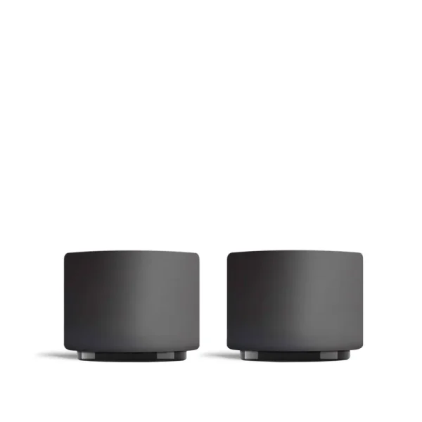 Fellow Monty Milk Art Cups - Black - DEMITASSE/3/OZ/SET