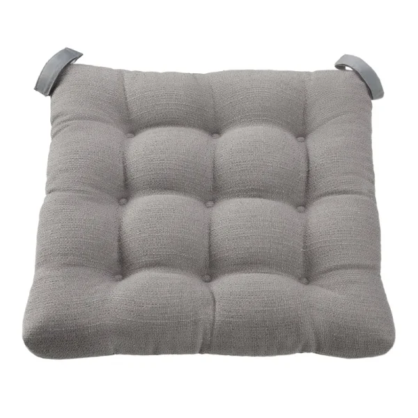 Mainstays Gray Color Textured Chair Seat Pad Chair Cushion - Each