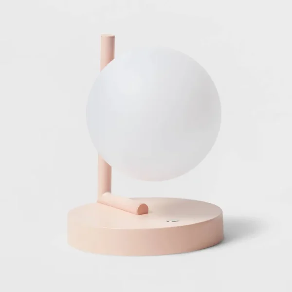 Round Bulb Kids' Nightlight with Switch Pink - Pillowfort